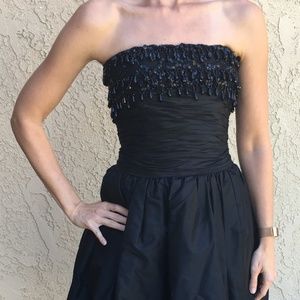 Alfred Bosand demi couture taffeta strapless dress